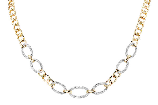 C319-84042: NECKLACE 1.12 TW (17")(INCLUDES BAR LINKS)
