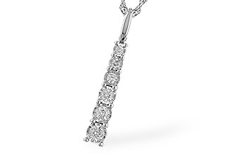 D319-90378: NECKLACE .25 TW