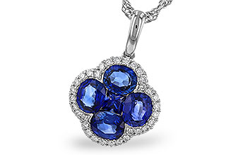 G320-74087: NECKLACE 1.72 SAPPHIRE 1.87 TGW