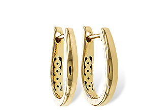 K320-78614: GOLD EARRINGS (15MM)