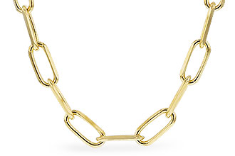 L319-87696: PAPERCLIP LG (24IN, 4.0MM, 14KT, LOBSTER CLASP)